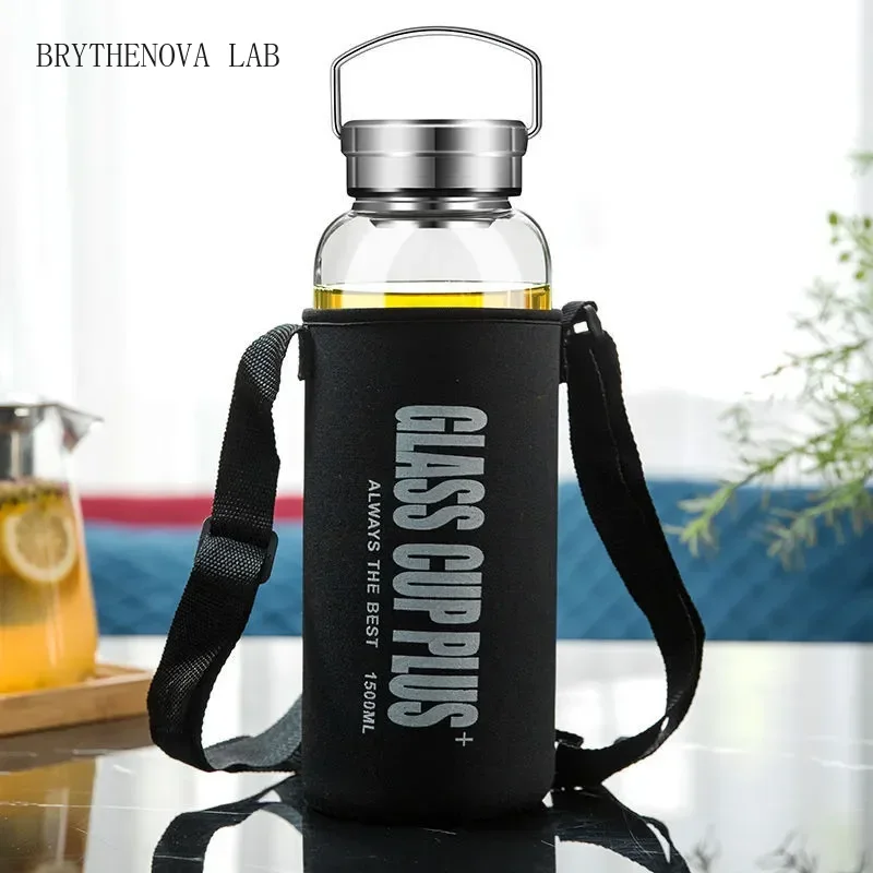 Outdoor Sport Glass Water Bottle - زجاجة ماء زجاجية سعة 2 لتر