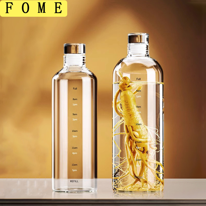FOME 500/750/1000 مللي زجاجة م - مراجعة Outdoor Sport Glass Water Bottle وسعره