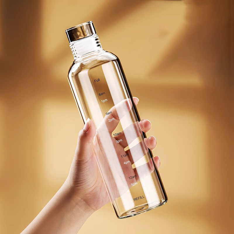 FOME 500/750/1000 مللي زجاجة م - مراجعة Outdoor Sport Glass Water Bottle وسعره